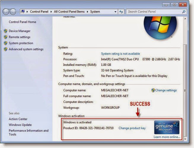 Windows 7: Windows Activation Technologies WAT Update KB971033 — An Update Windows 7: Windows Activation Technologies WAT Update KB971033 — An Update